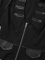 DOUBLE ZIP MOTO BLOUSE