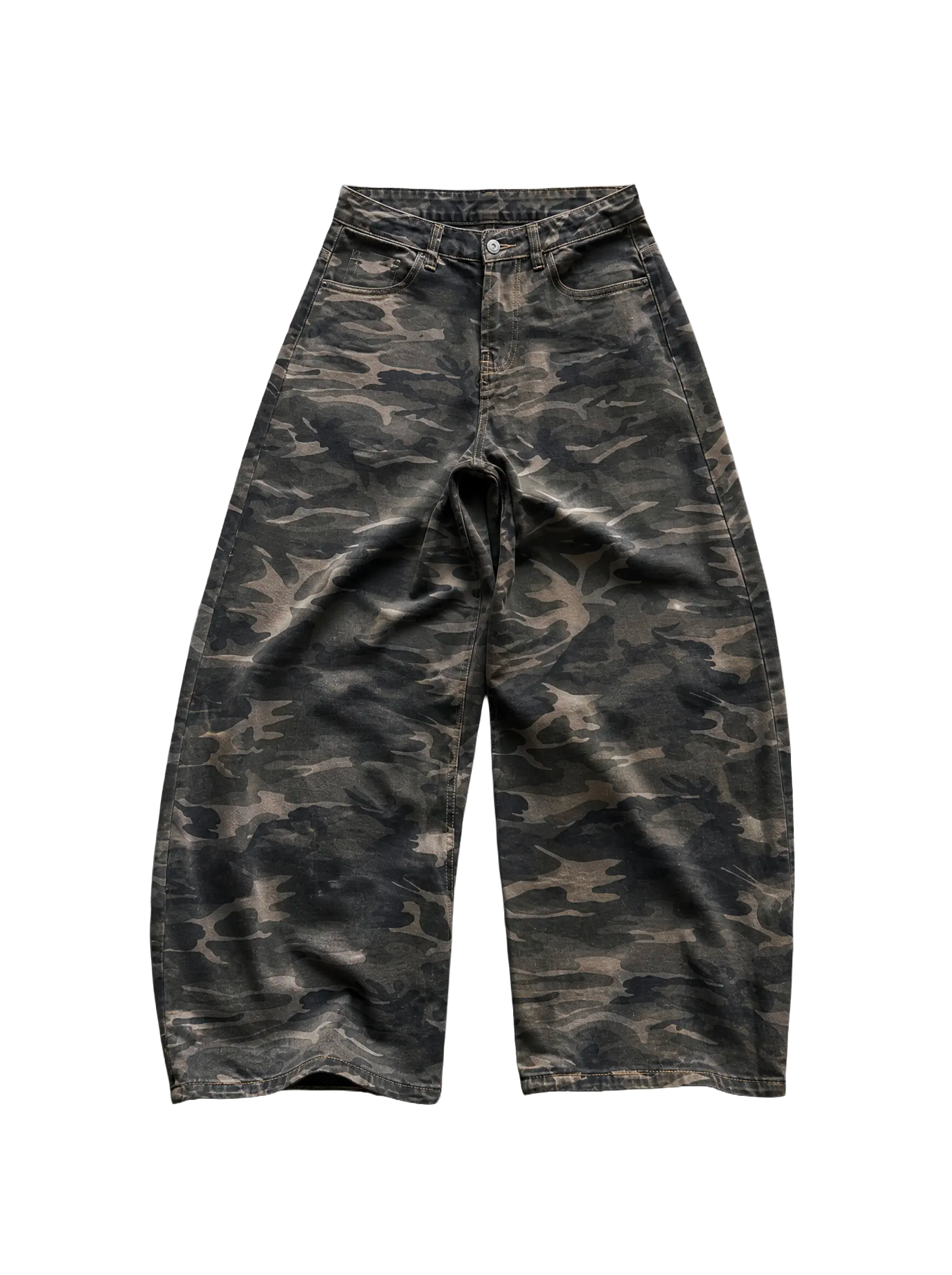 Woodland Camo Baggy Jeans | Soft Blades