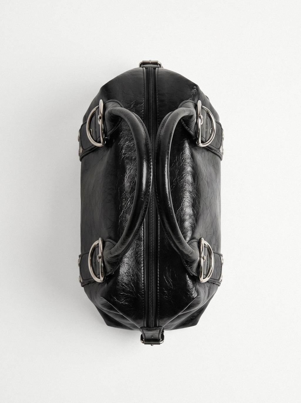Studded Buckle Hobo Bag - side view
