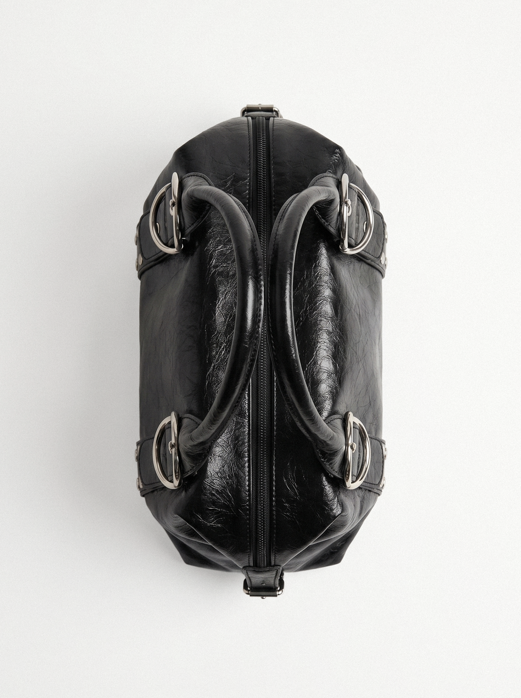 Studded Buckle Hobo Bag - side view