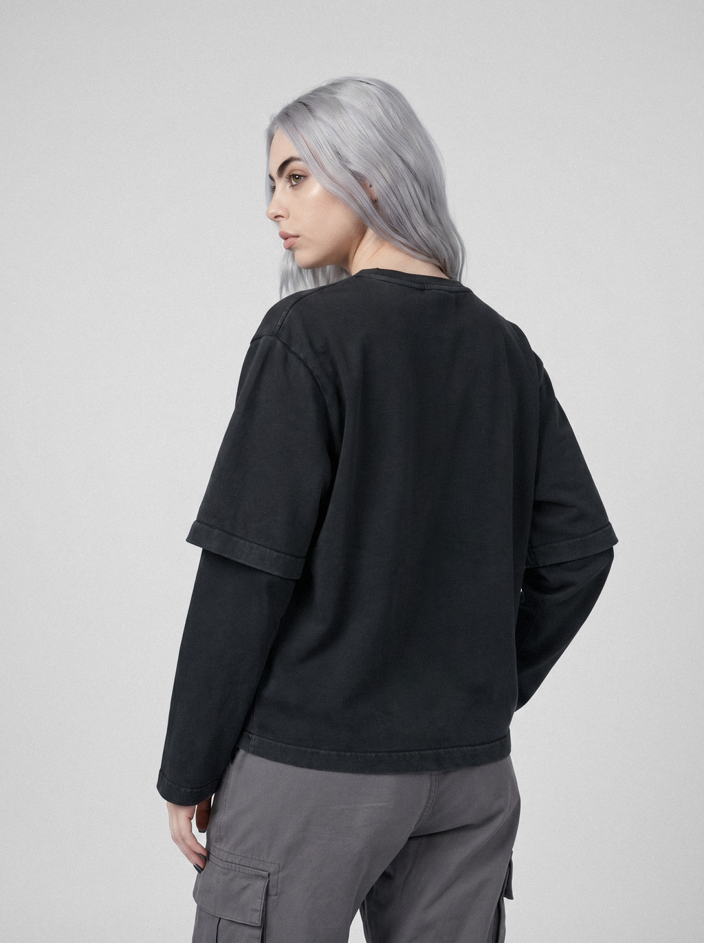 Chrome Logo Layered Tee - detail view