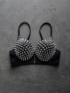 V2 STUDDED SPIKE BRA