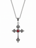 GEM GOTHIC CROSS NECKLACE