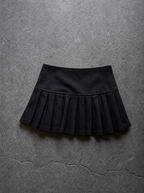 GROMMET PLEATED MICRO SKIRT