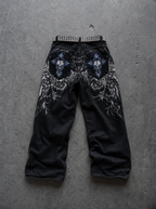 WINGED CROSS BAGGY JEANS