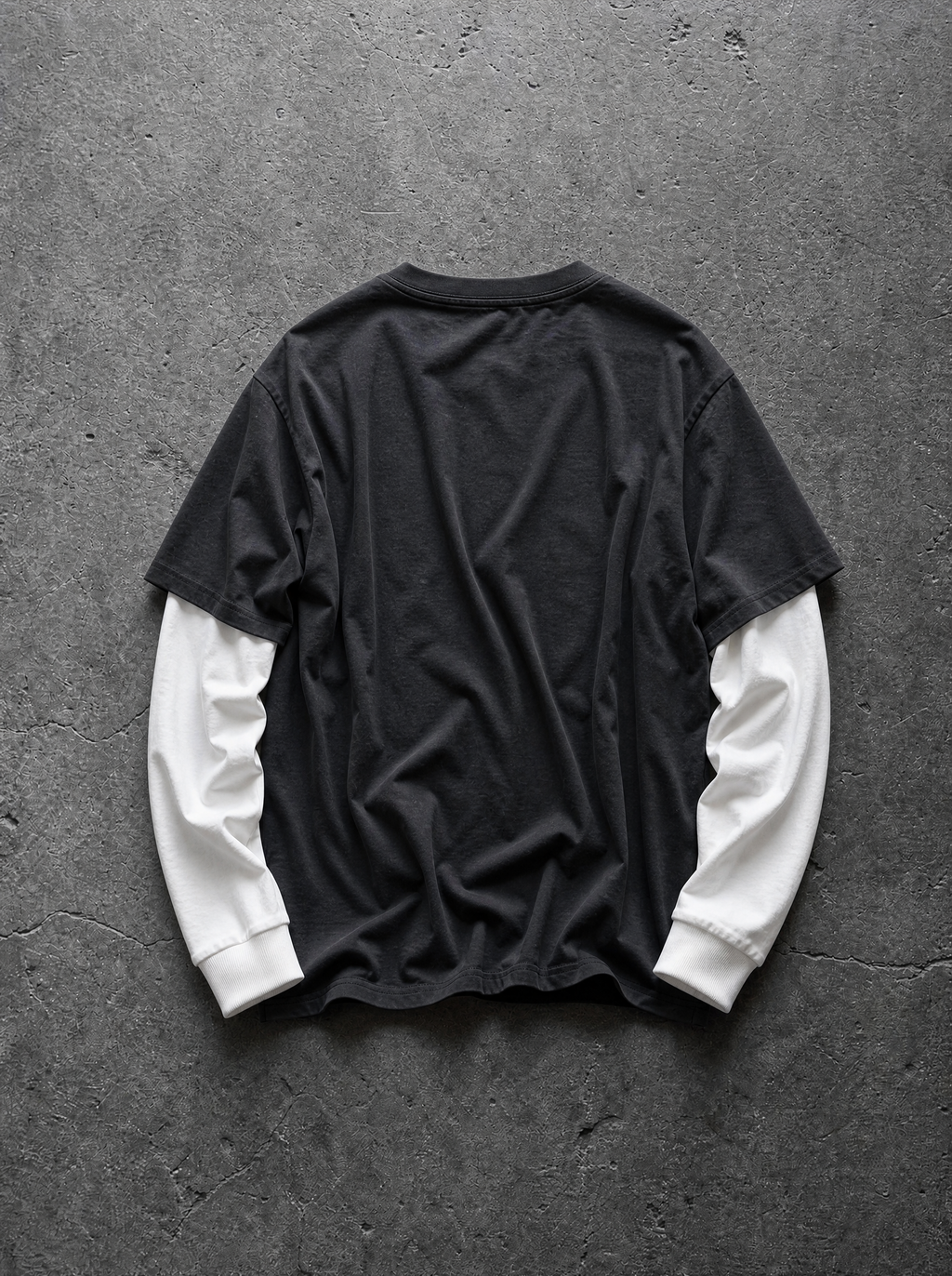 GOTHIC CROSS LAYERED LONGSLEEVE