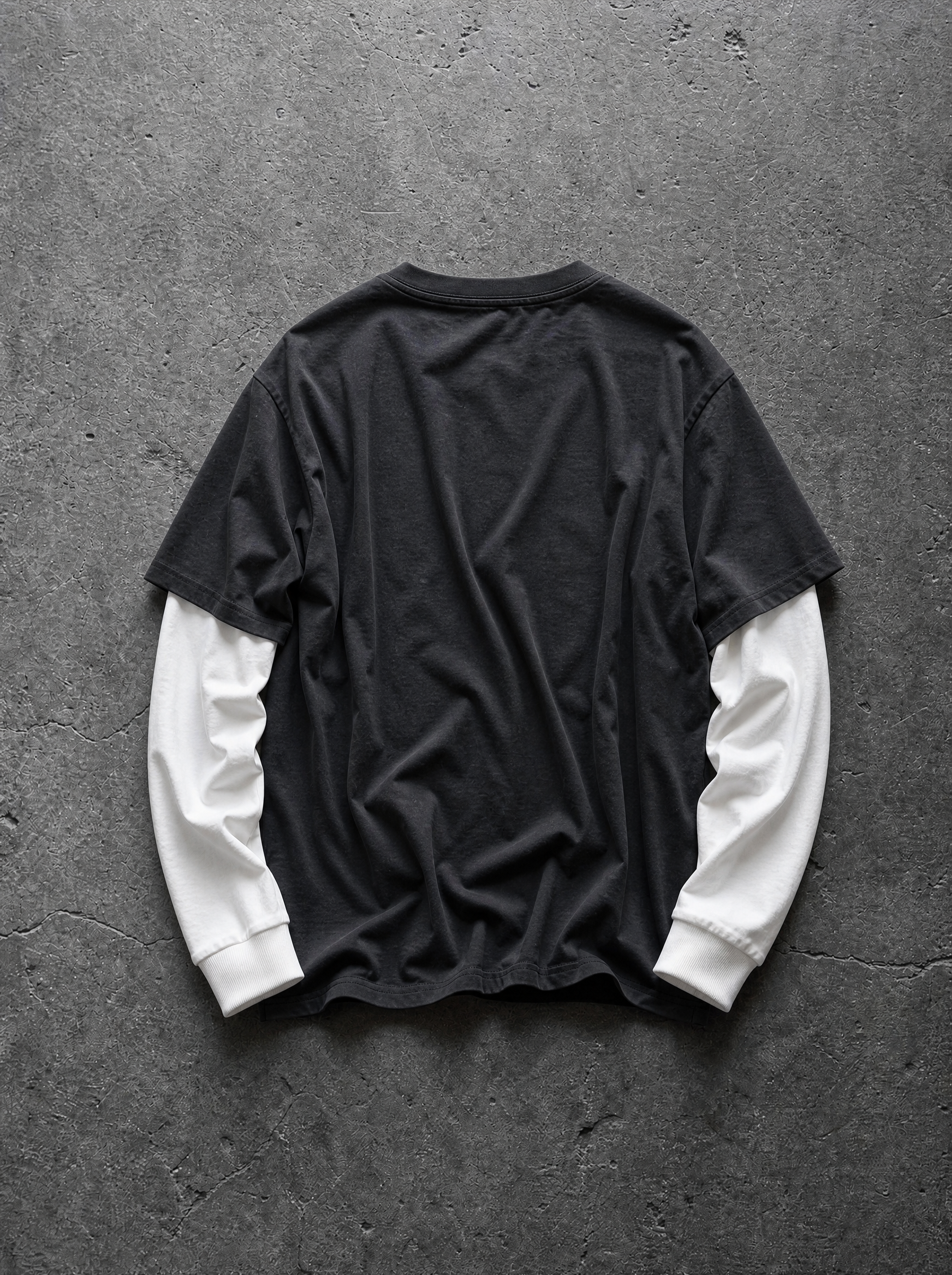 GOTHIC CROSS LAYERED LONGSLEEVE