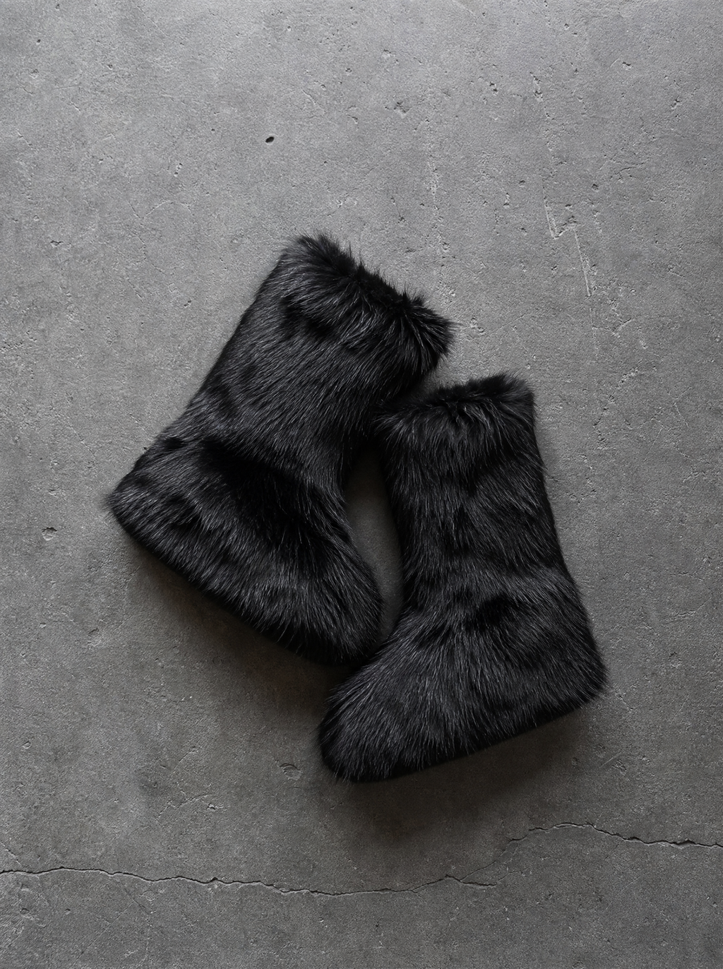 FAUX FUR FLUFFY TALL BOOTS