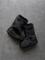 FAUX FUR FLUFFY TALL BOOTS