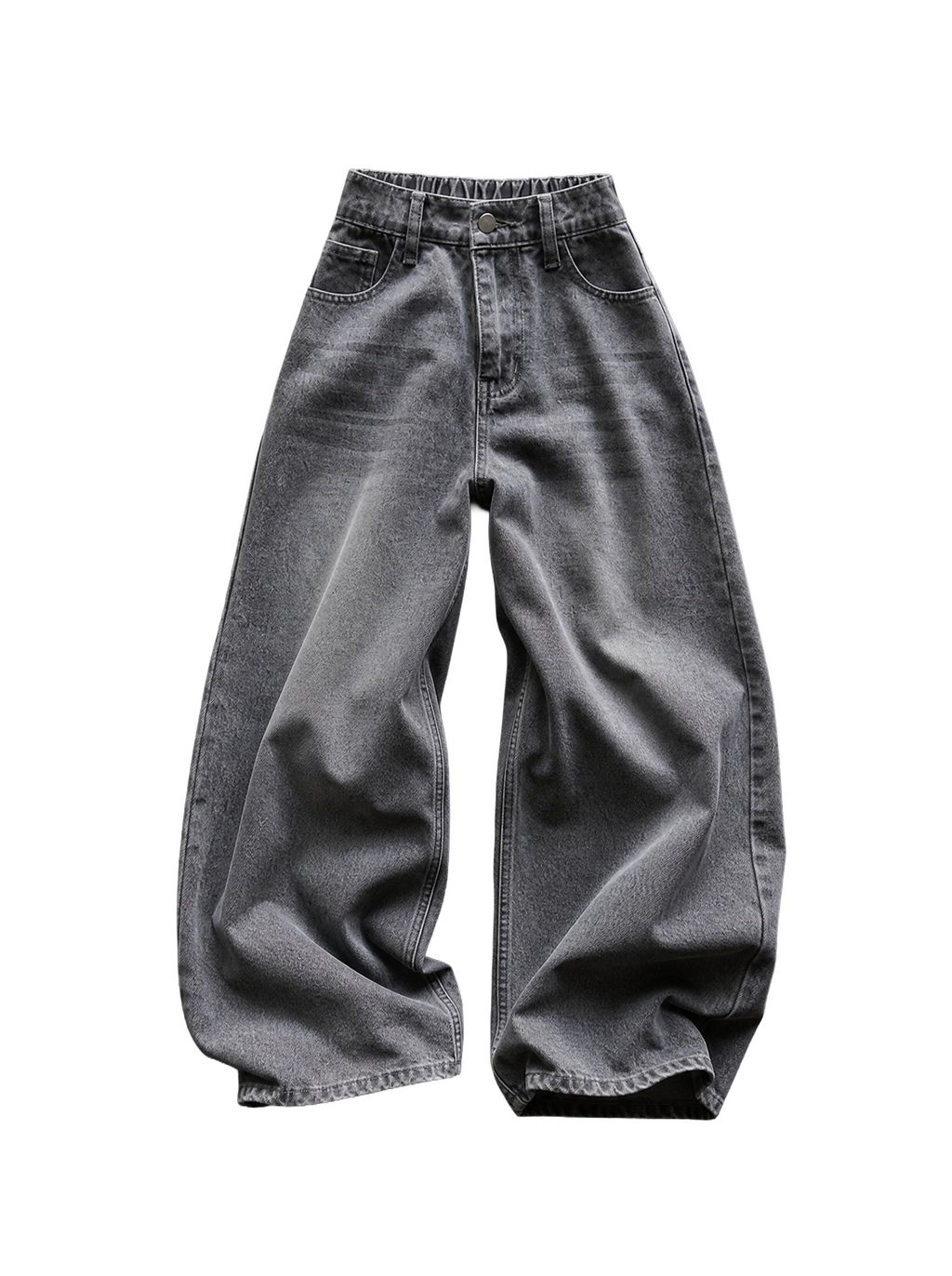 Ash Grey Super Baggy Jeans | Soft Blades