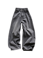 Ash Grey Super Baggy Jeans | Soft Blades