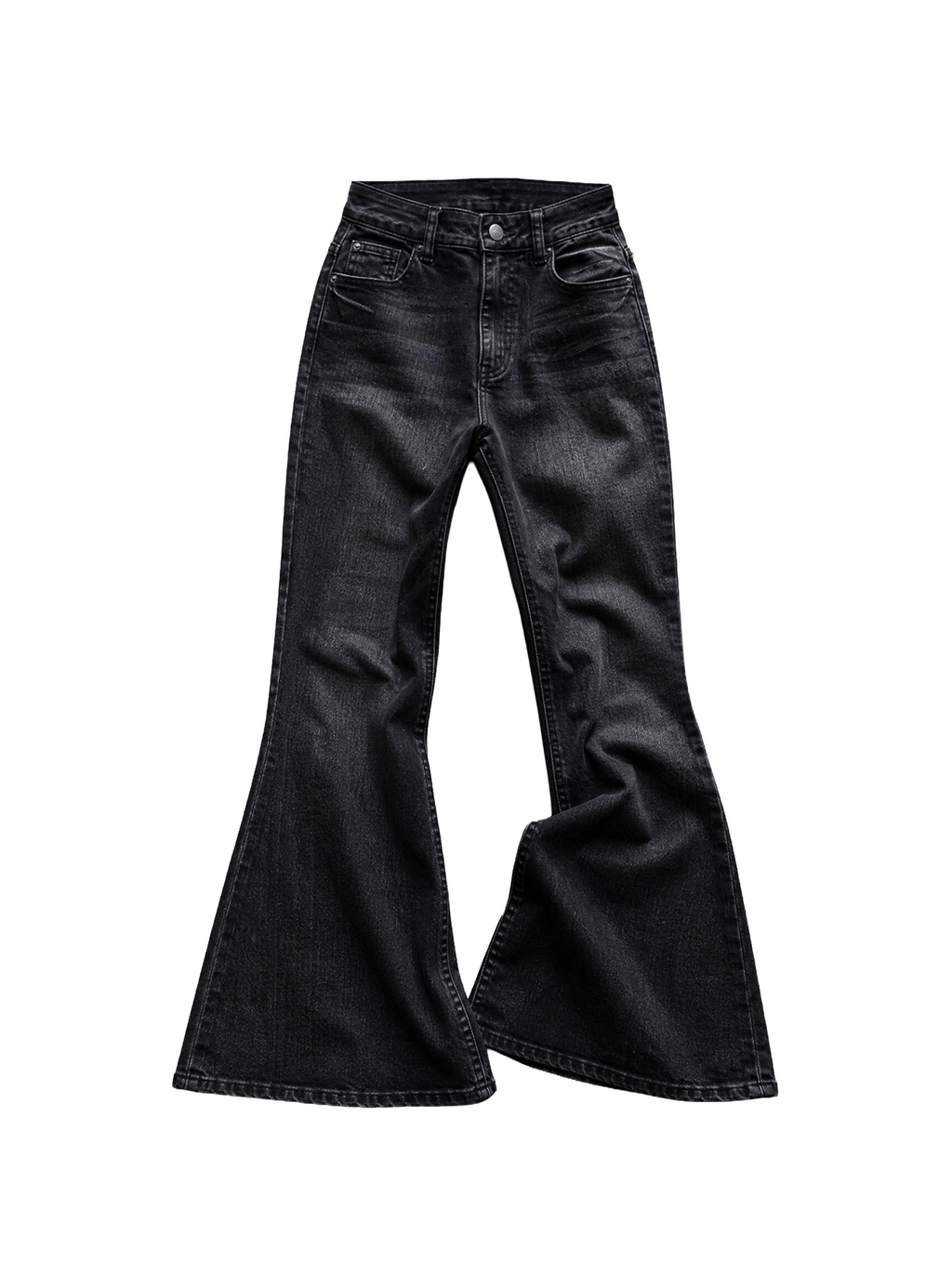 Crystal Cross Low-Rise Flare Jeans | Soft Blades