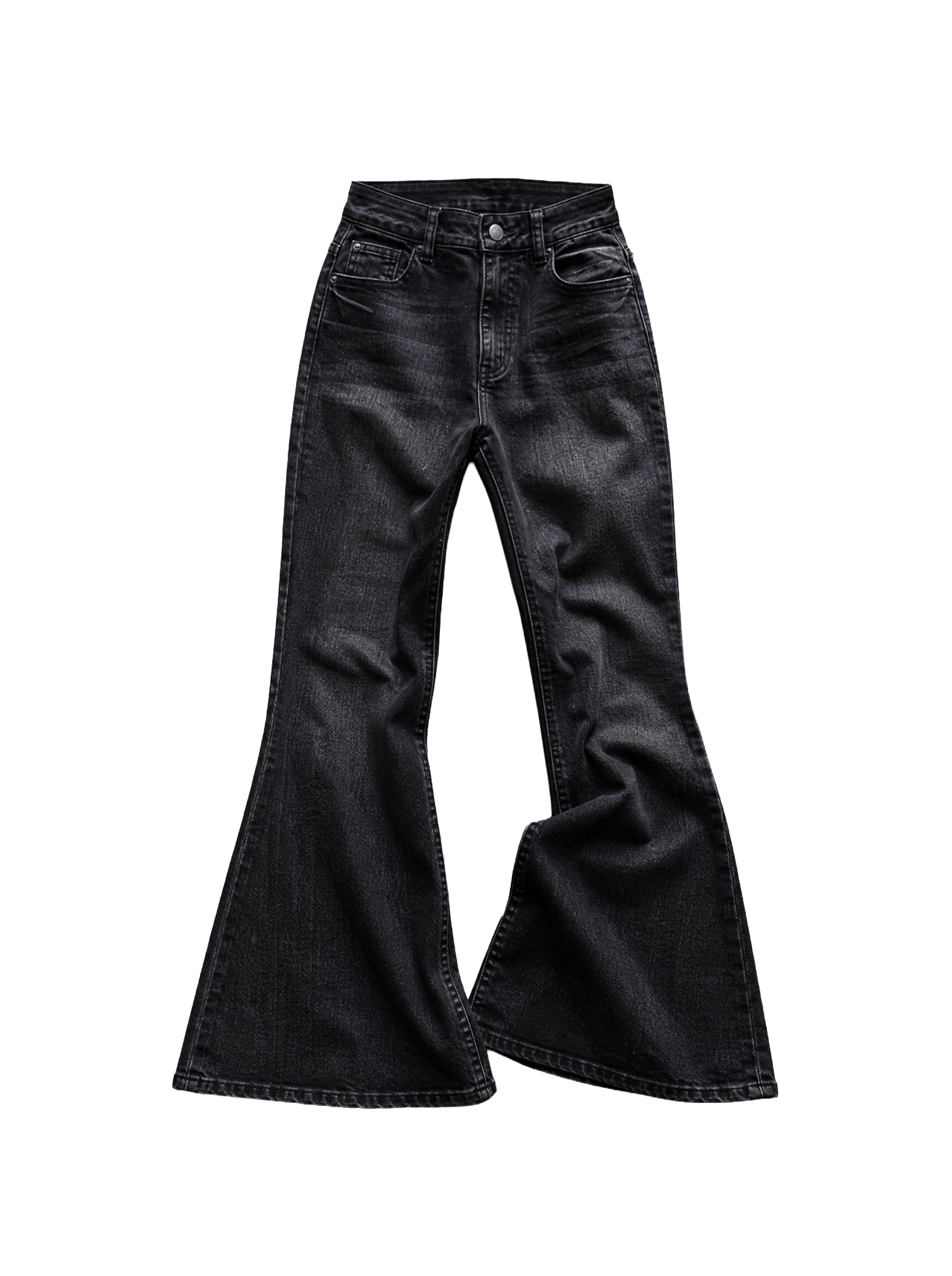 Crystal Cross Low-Rise Flare Jeans | Soft Blades