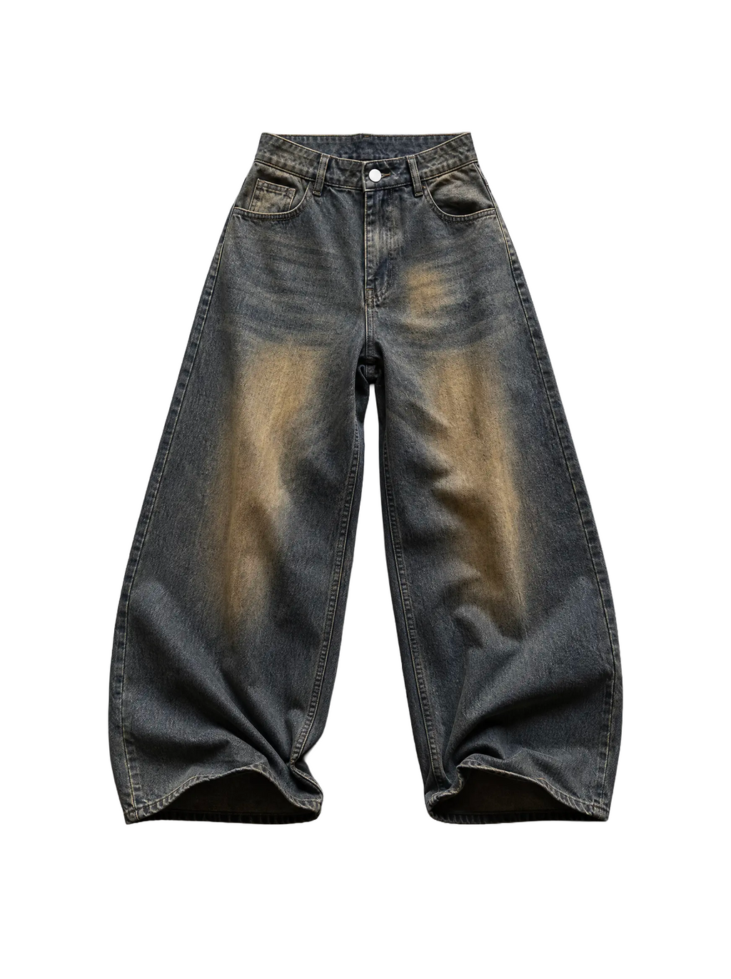 Mud Wash Baggy Jeans | Soft Blades