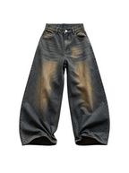 Mud Wash Baggy Jeans | Soft Blades