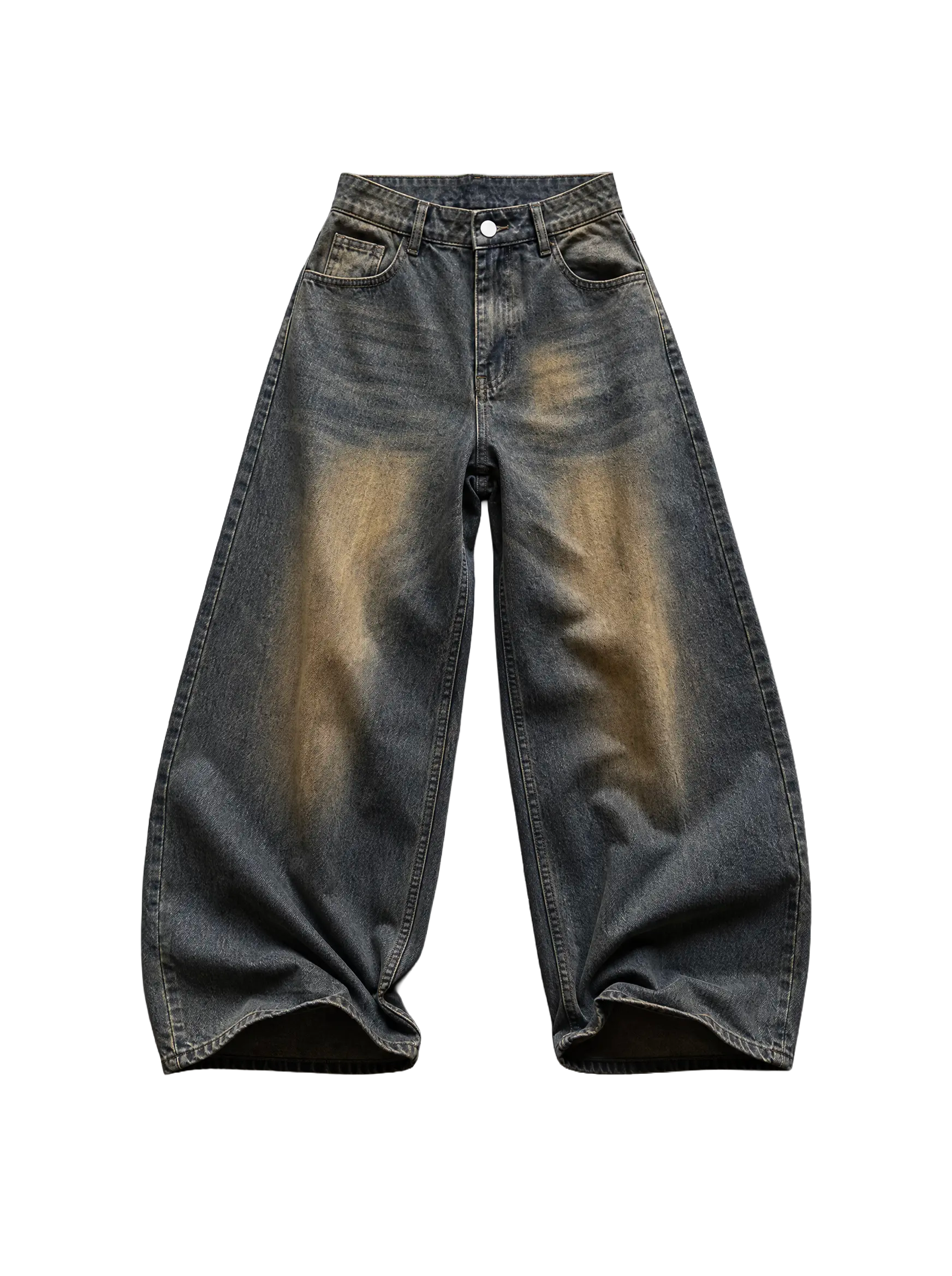 Mud Wash Baggy Jeans | Soft Blades