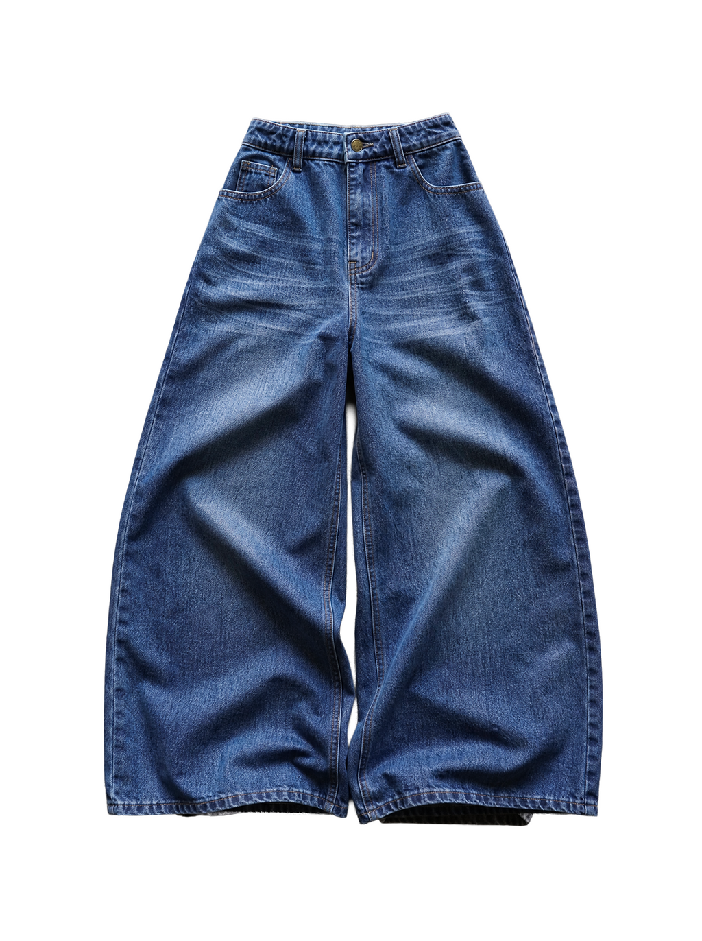 Ocean Wash Wide-Leg Baggy Jeans | Soft Blades