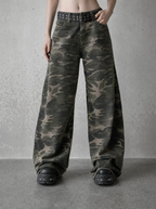 Woodland Camo Baggy Jeans — view 2 | Soft Blades