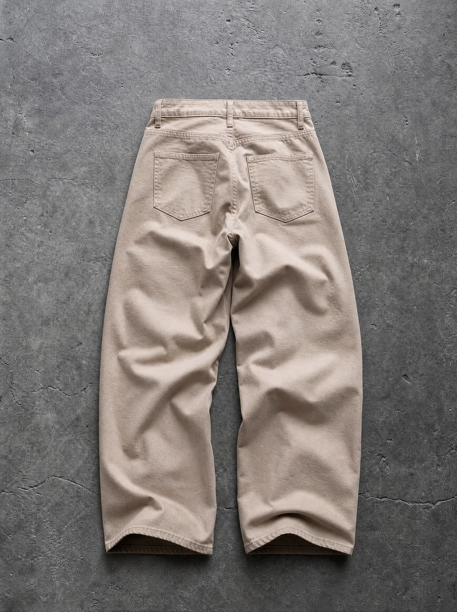 Desert Sand Baggy Jeans — view 5 | Soft Blades