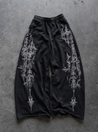 Cathedral Cross Wide-Leg Sweatpants — view 4 | Soft Blades