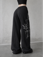 Cathedral Cross Wide-Leg Sweatpants — view 3 | Soft Blades