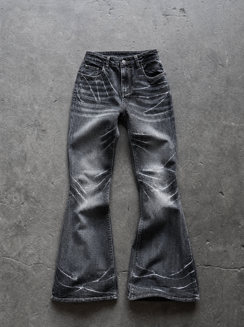 Fallen Angel Flare Jeans — view 4 | Soft Blades