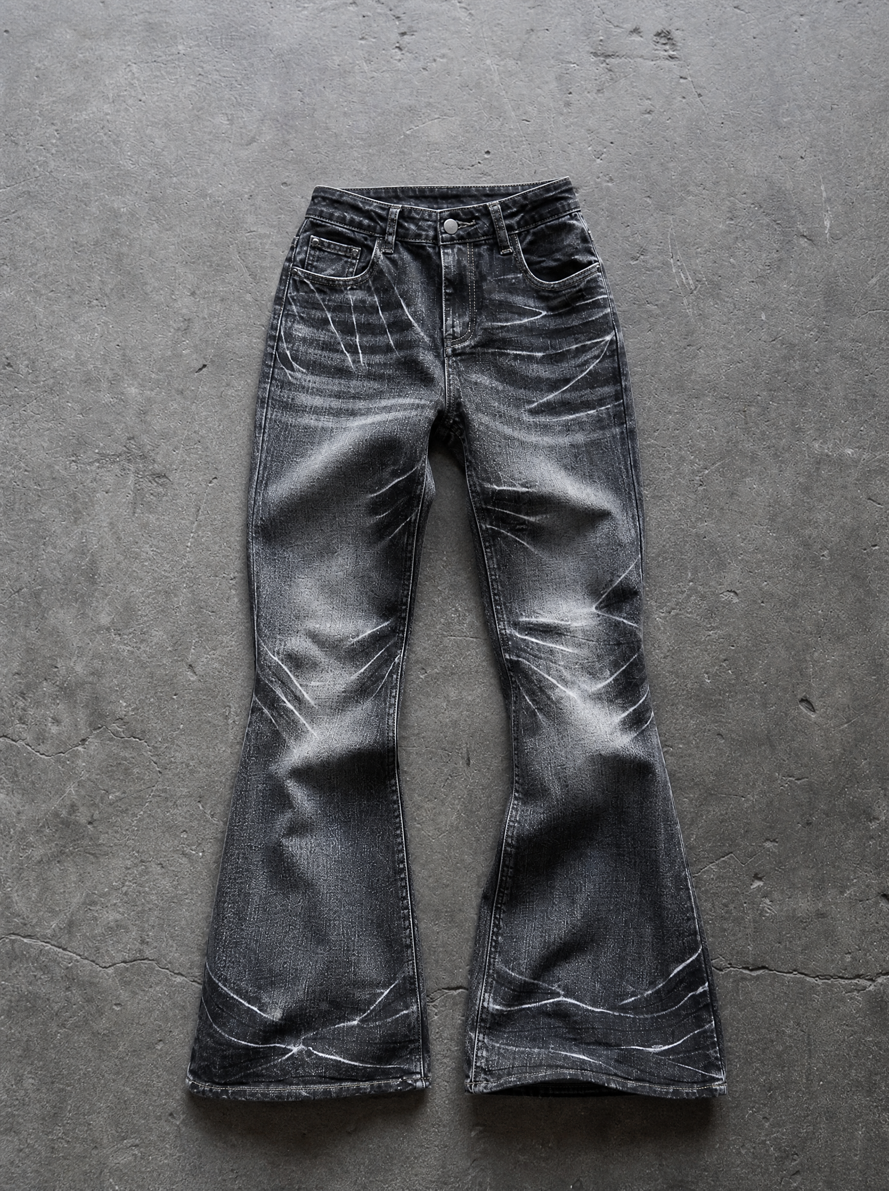 Fallen Angel Flare Jeans — view 4 | Soft Blades