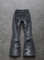 Fallen Angel Flare Jeans — view 5 | Soft Blades