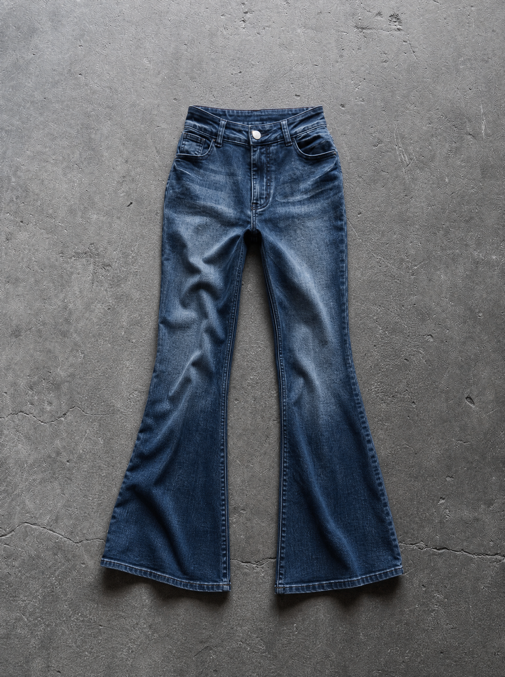 Retro Wing Flare Jeans — view 4 | Soft Blades