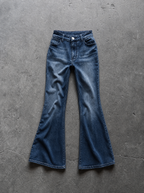 Retro Wing Flare Jeans — view 4 | Soft Blades