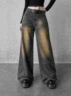 Mud Wash Baggy Jeans — view 2 | Soft Blades