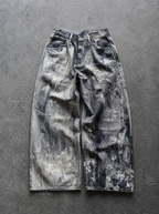 Paint Splatter Baggy Jeans — view 4 | Soft Blades