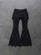 Low-Rise Flared Cargo Pants