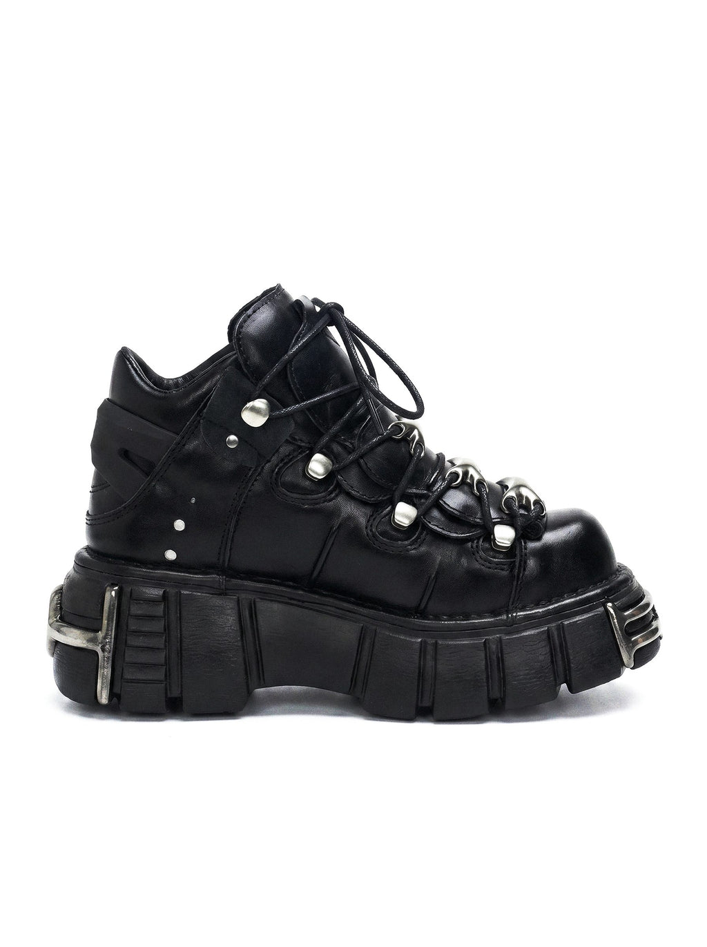 METAL TOE PLATFORM SNEAKERS