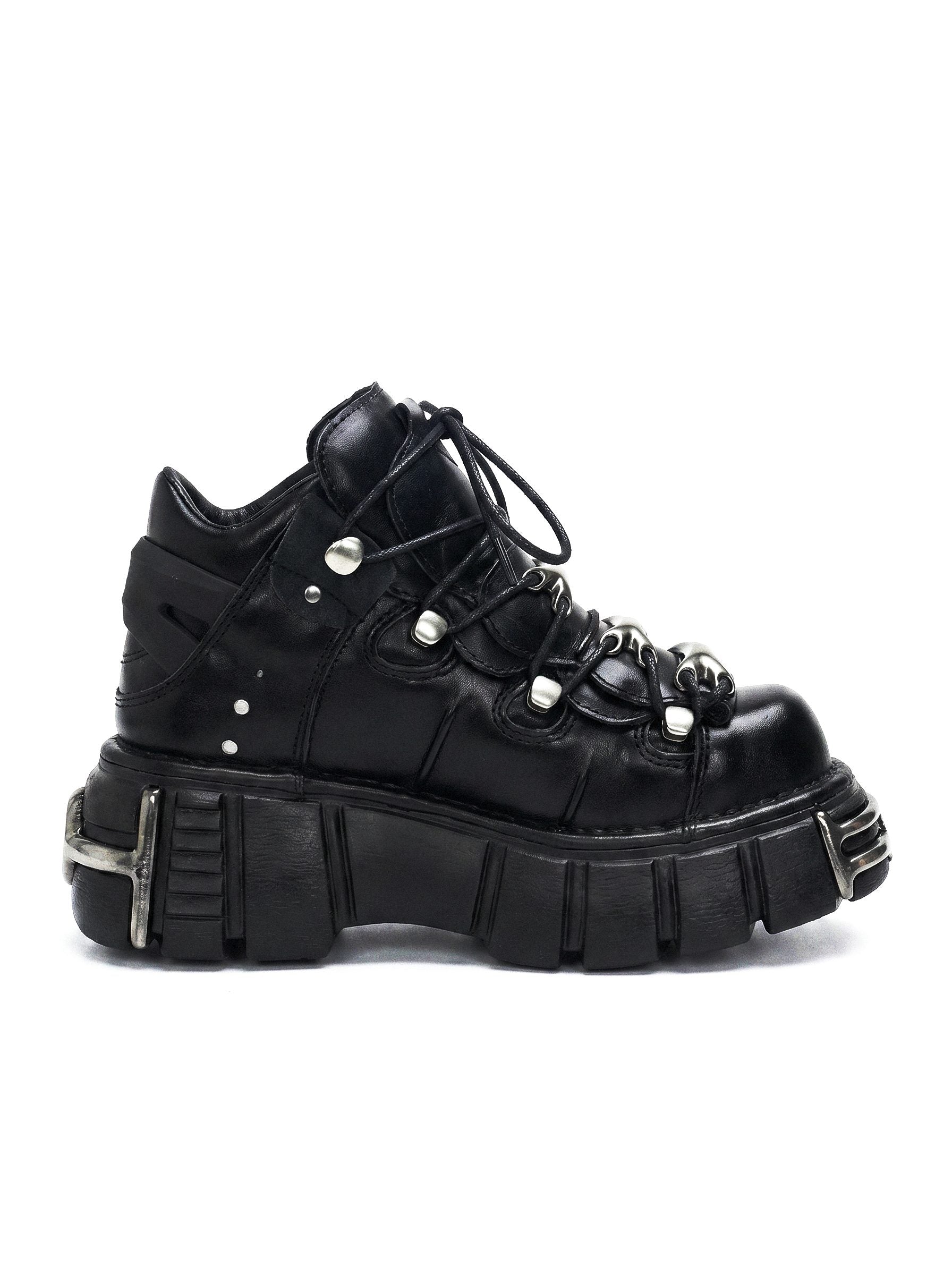 METAL TOE PLATFORM SNEAKERS