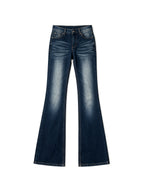 Dark indigo flare jeans