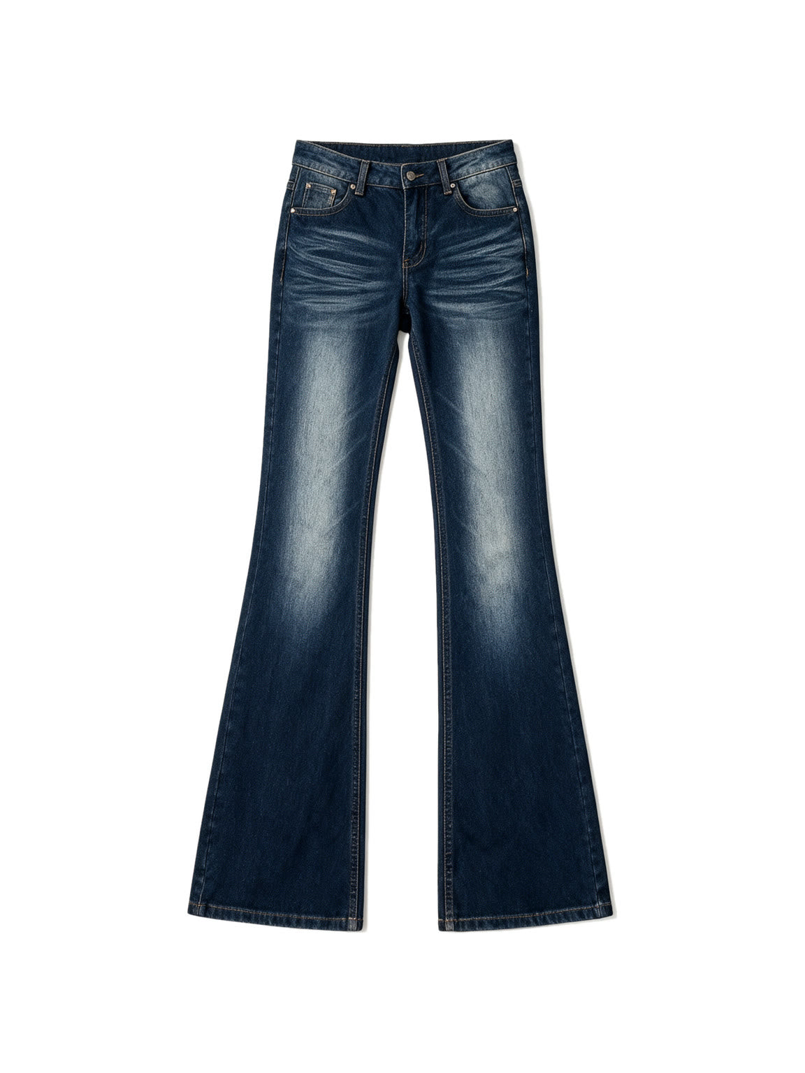 Dark indigo flare jeans