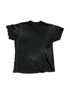 Washed black oversized tee with a skeletal back print