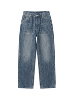 Faded Wash Baggy Jeans - main photo