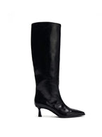 POINTED TOE KITTEN HEEL TALL BOOTS