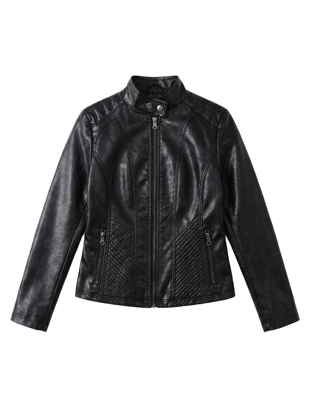 Quilted Hip Slim Moto Jacket