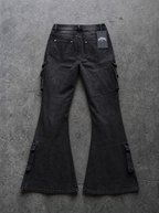 Low-Rise Cargo Bootcut Jeans