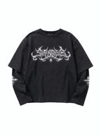 SOFTBLADES LAYERED CHROME LOGO TEE