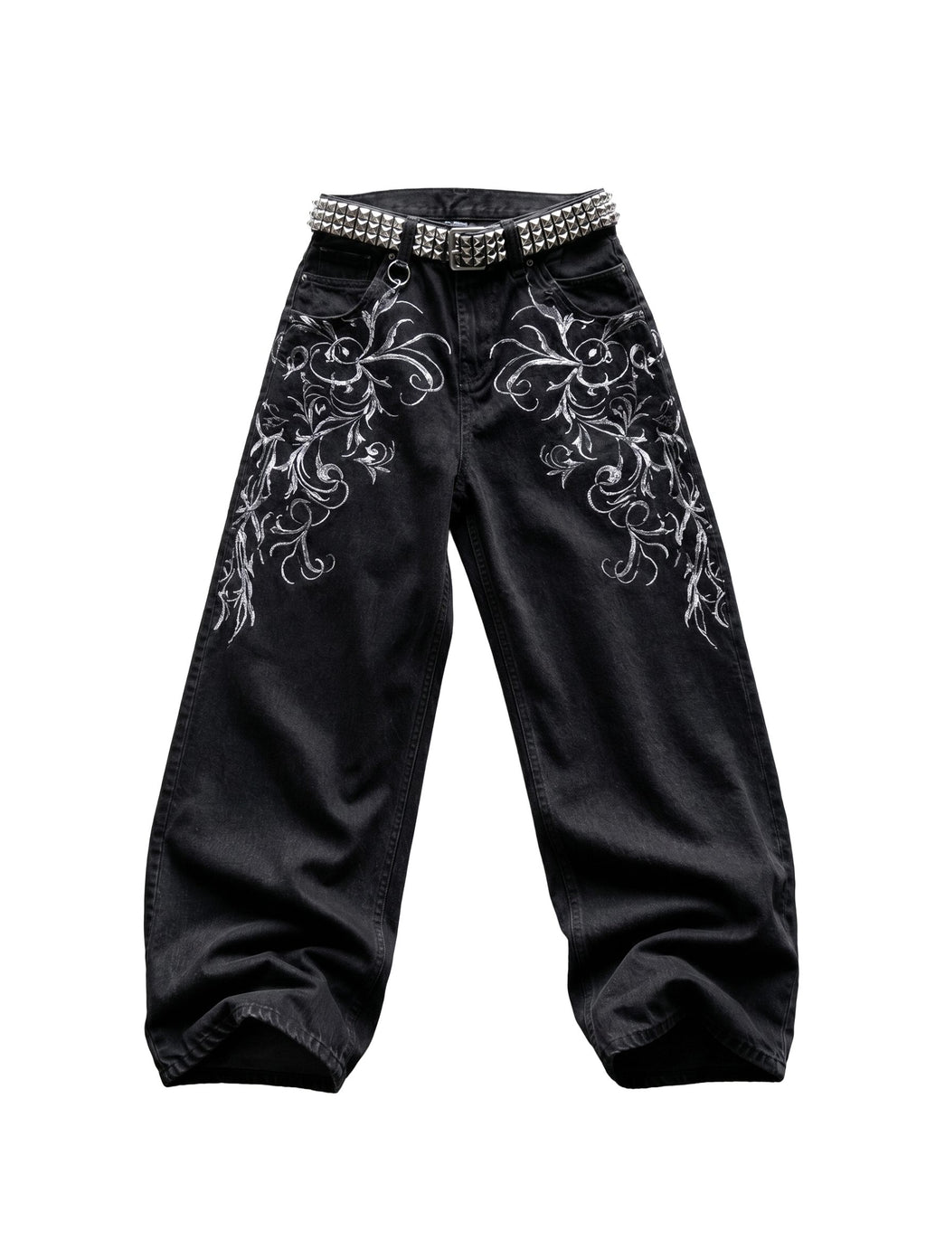 Winged Cross Baggy Jeans | Soft Blades