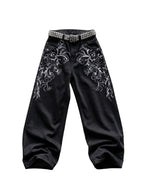 Winged Cross Baggy Jeans | Soft Blades