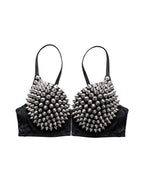 Spike Studded Bra Top | Soft Blades