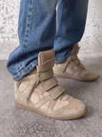 Wedge High-Top Sneakers