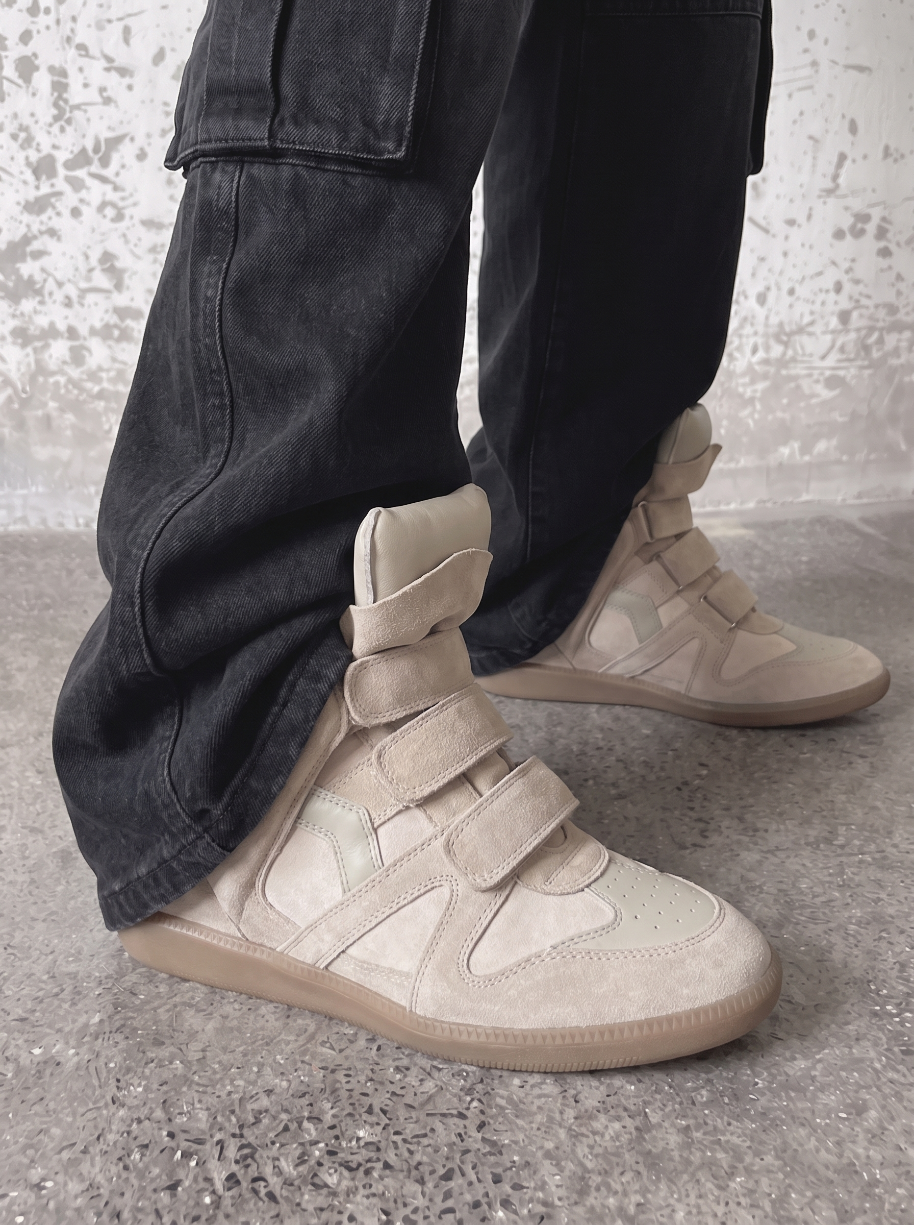 Wedge High-Top Sneakers