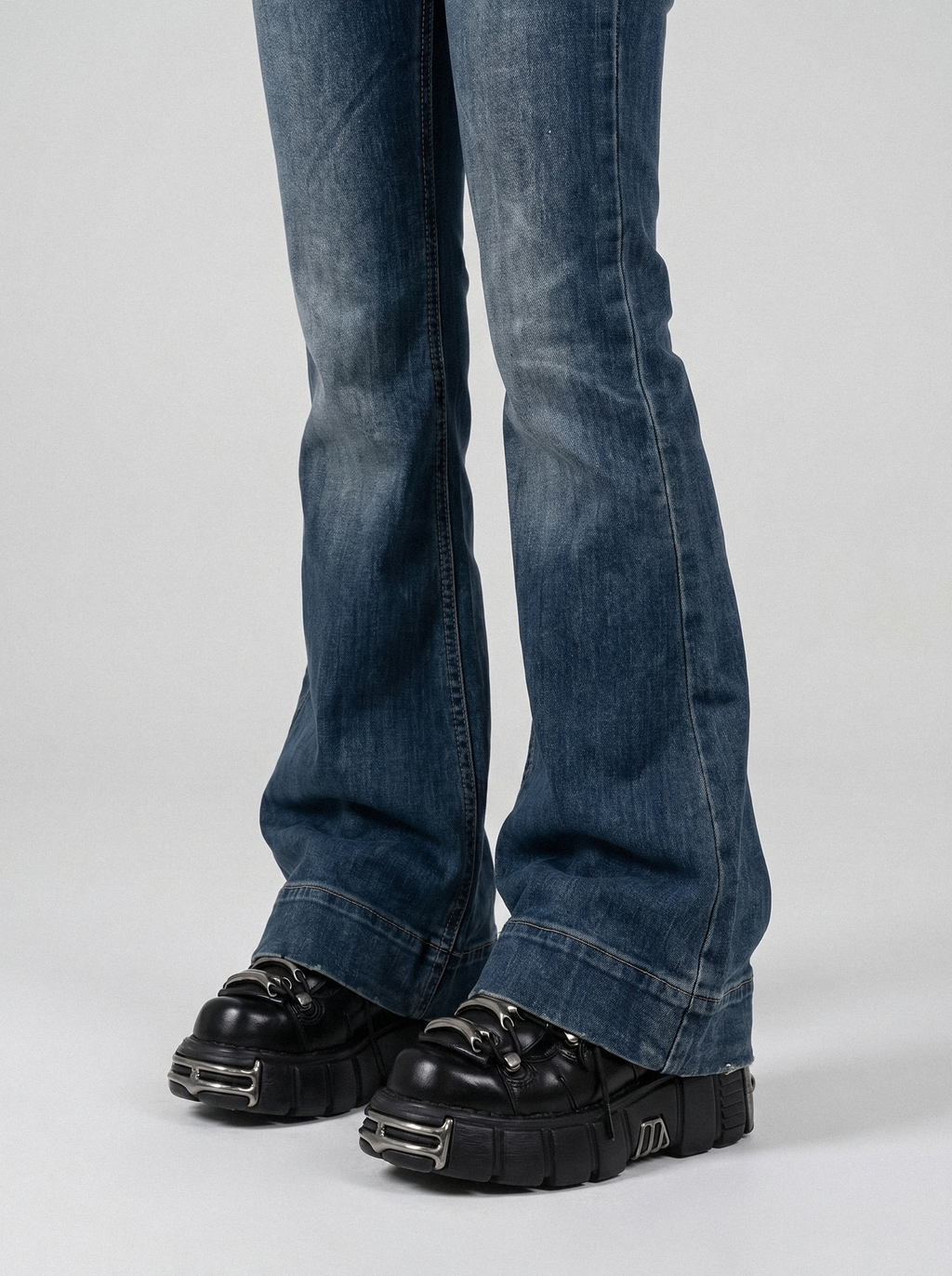 Metal Toe Platform Sneakers - front view
