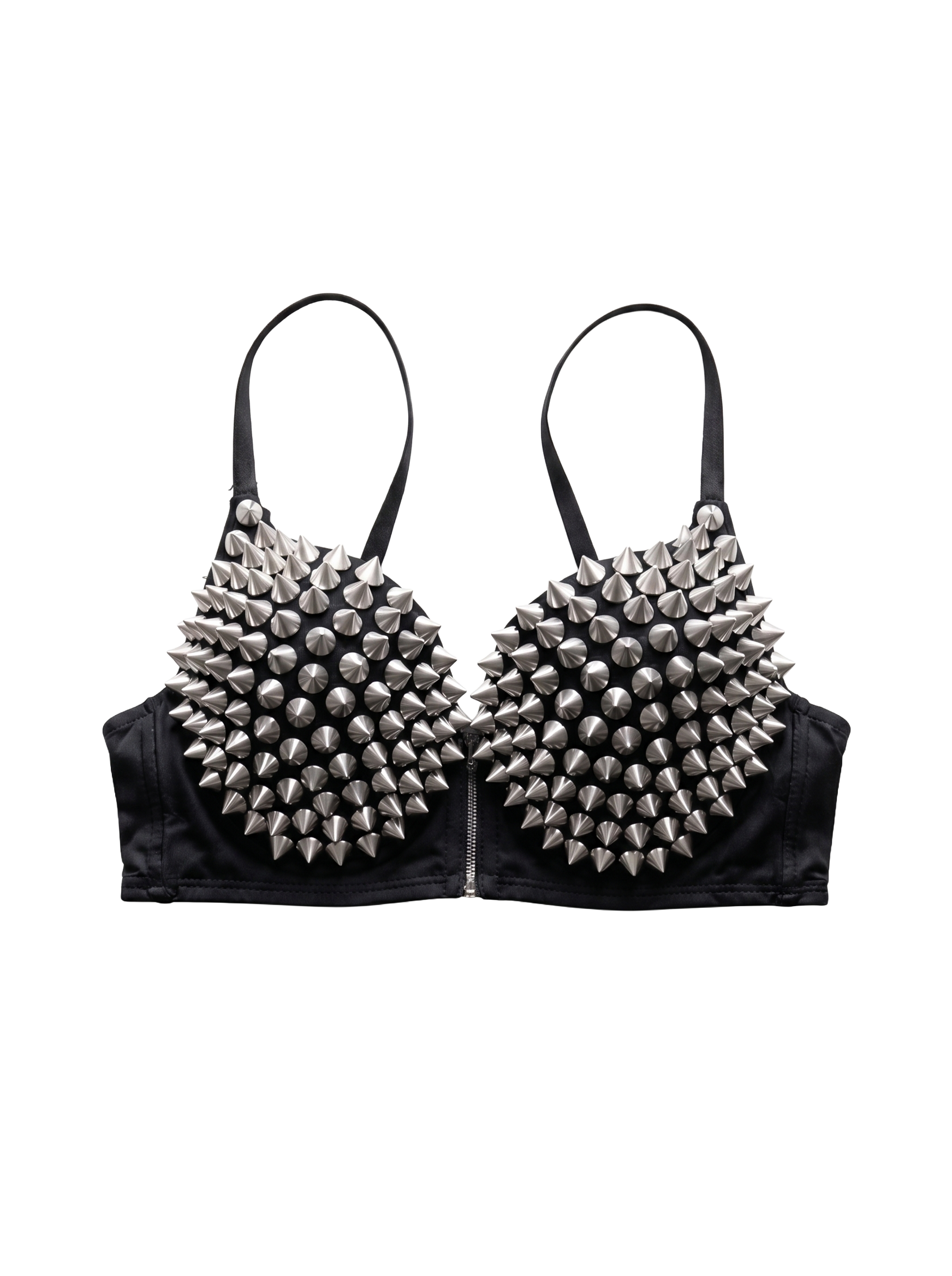 V2 STUDDED SPIKE BRA